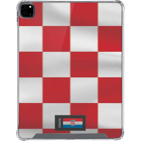 Croatia Soccer Flag iPad Pro 12.9in (2020) Clear Case