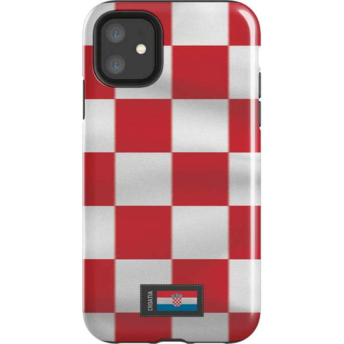Croatia Soccer Flag iPhone 11 Impact Case
