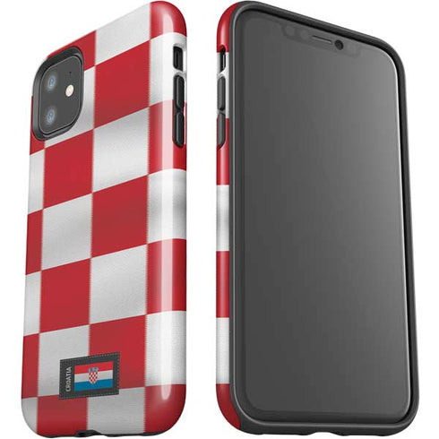 Croatia Soccer Flag iPhone 11 Impact Case