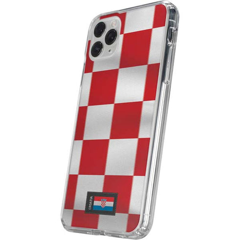 Croatia Soccer Flag iPhone 11 Pro Clear Case