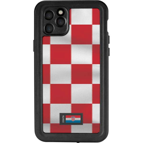 Croatia Soccer Flag iPhone 11 Pro Max Waterproof Case