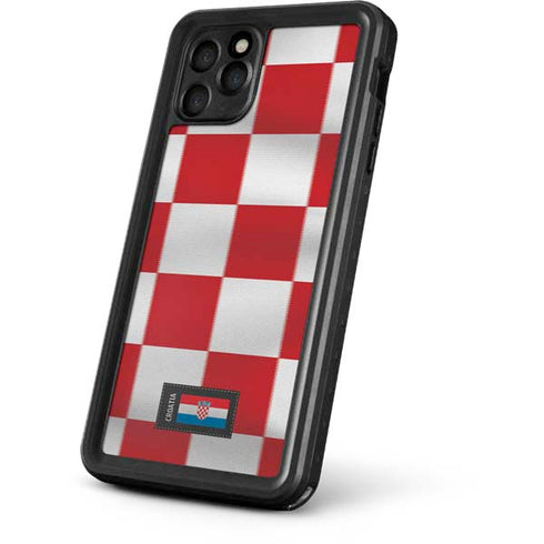 Croatia Soccer Flag iPhone 11 Pro Max Waterproof Case