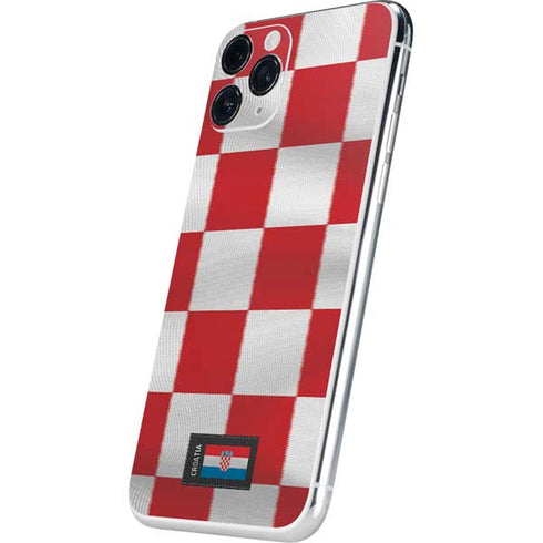 Croatia Soccer Flag iPhone 11 Pro Skin