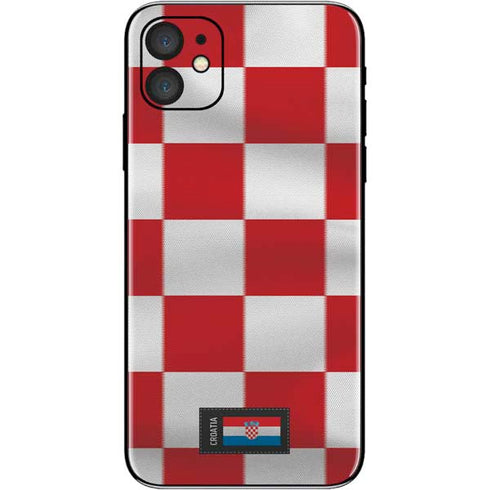 Croatia Soccer Flag iPhone 11 Skin