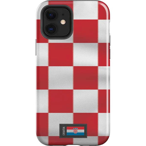 Croatia Soccer Flag iPhone 12 Impact Case