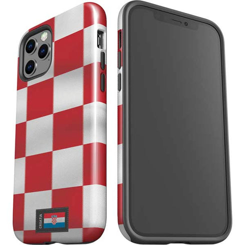 Croatia Soccer Flag iPhone 12 Pro Impact Case