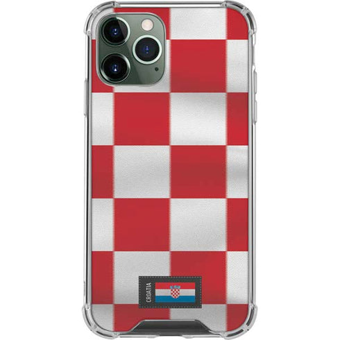 Croatia Soccer Flag iPhone 12 Pro Max Clear Case