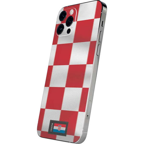 Croatia Soccer Flag iPhone 12 Pro Max Skin