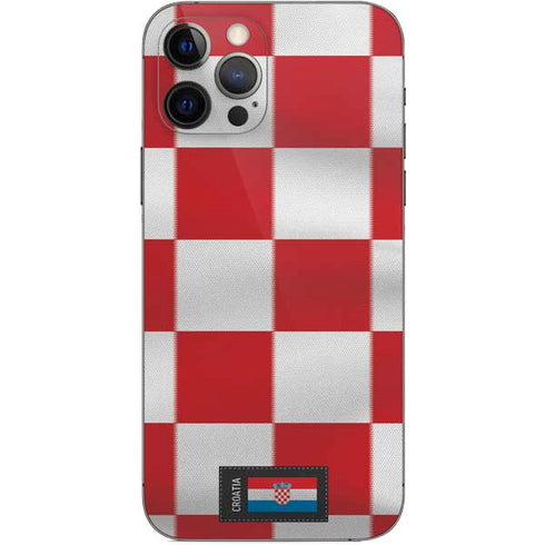 Croatia Soccer Flag iPhone 12 Pro Skin