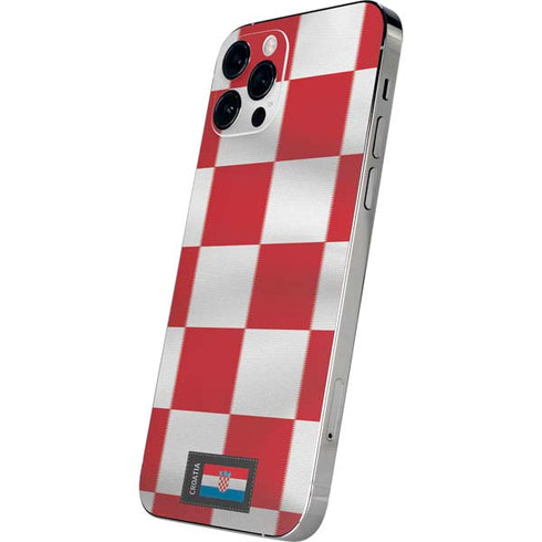 Croatia Soccer Flag iPhone 12 Pro Skin