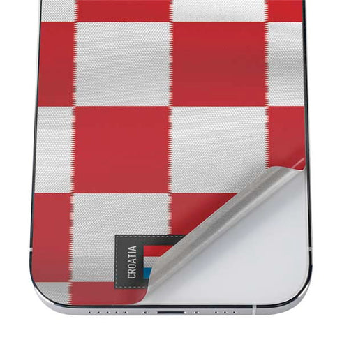 Croatia Soccer Flag iPhone 12 Pro Skin