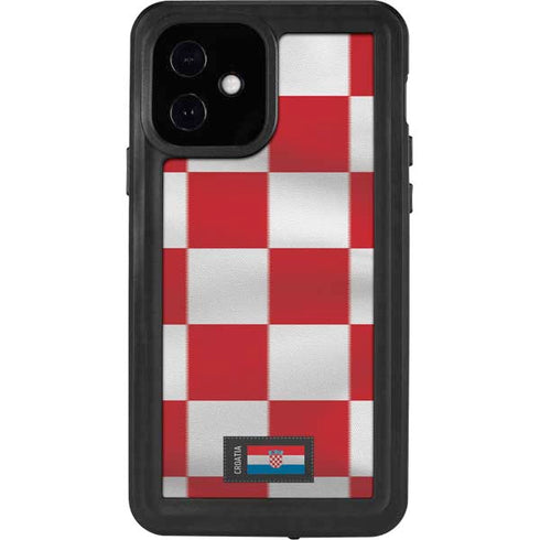Croatia Soccer Flag iPhone 12 Waterproof Case