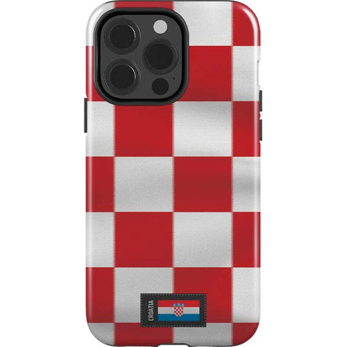 Croatia Soccer Flag iPhone 13 Pro Impact Case