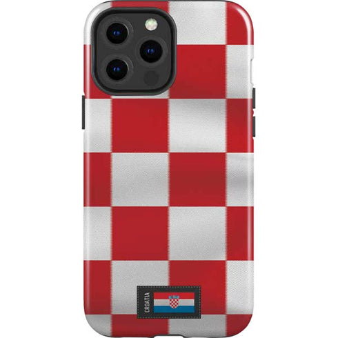 Croatia Soccer Flag iPhone 13 Pro Max Impact Case