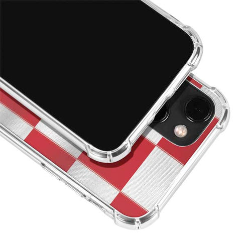 Croatia Soccer Flag iPhone 14 Plus Clear Case