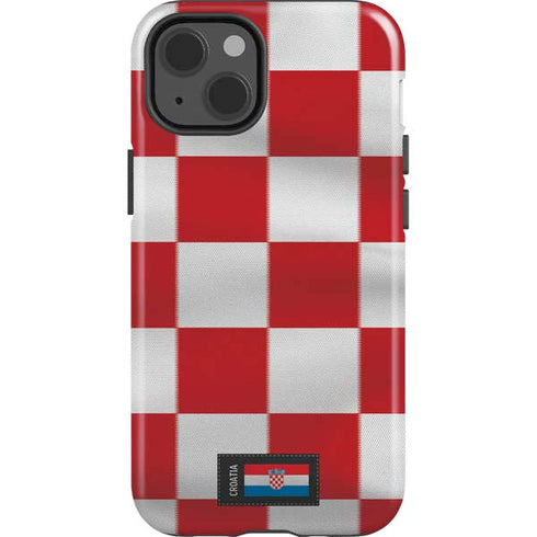 Croatia Soccer Flag iPhone 14 Impact Case
