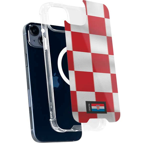 Croatia Soccer Flag iPhone 15 Plus MagSafe Case