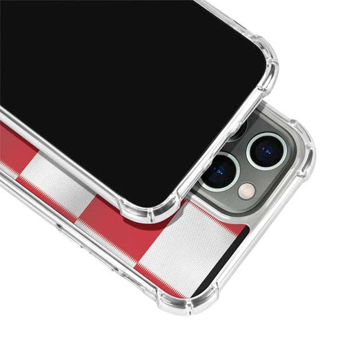 Croatia Soccer Flag iPhone 14 Pro Clear Case