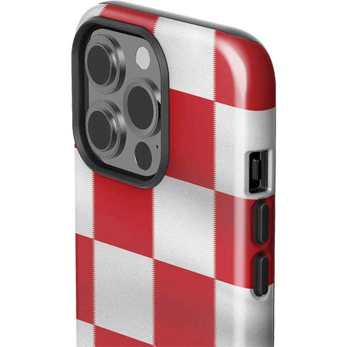 Croatia Soccer Flag iPhone 14 Pro Impact Case
