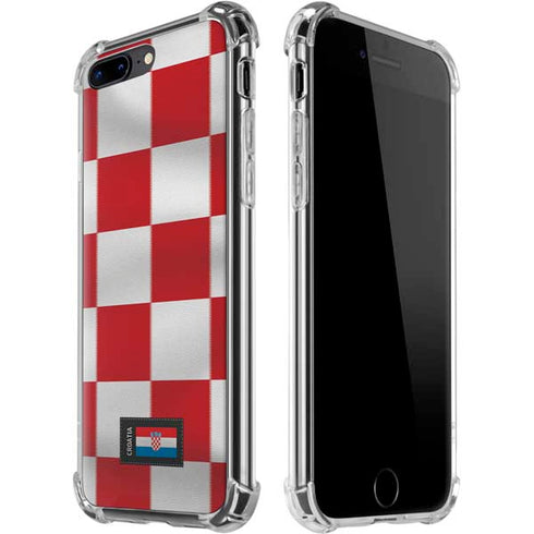 Croatia Soccer Flag iPhone 7/8 Plus Clear Case