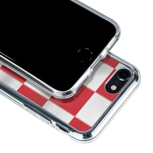 Croatia Soccer Flag iPhone SE (2nd & 3rd Gen) Clear Case