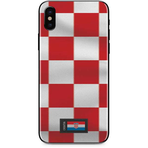 Croatia Soccer Flag iPhone XS Max Skin