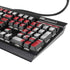 Croatia Soccer Flag K95 RGB PLATINUM Mechanical Gaming Keyboard Skin
