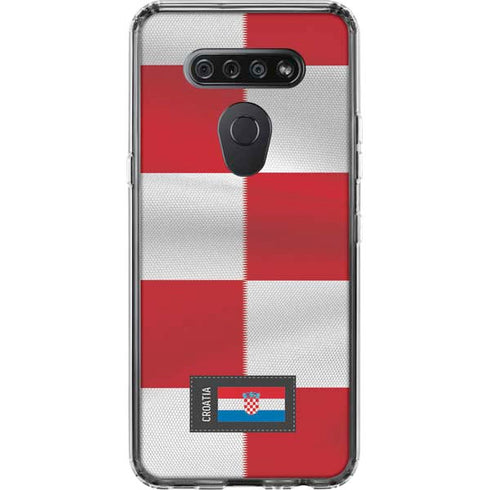 Croatia Soccer Flag LG K51/Q51 Clear Case