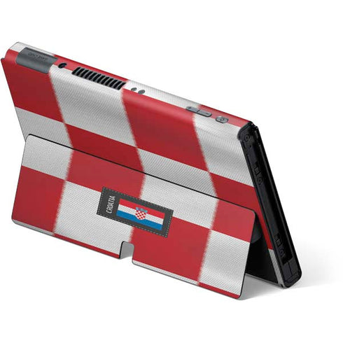Croatia Soccer Flag Nintendo Switch OLED (2021) Skin