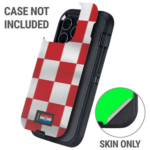 Croatia Soccer Flag Otterbox Defender iPhone Skin