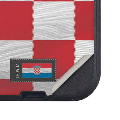Croatia Soccer Flag Otterbox Defender iPhone Skin