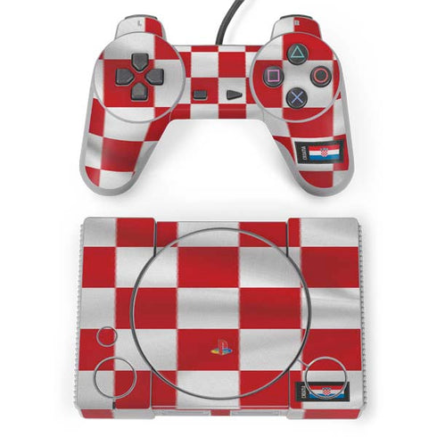 Croatia Soccer Flag PlayStation Classic Bundle Skin