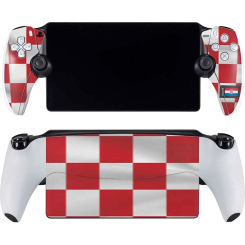 Croatia Soccer Flag PlayStation Portal Remote Player Skin