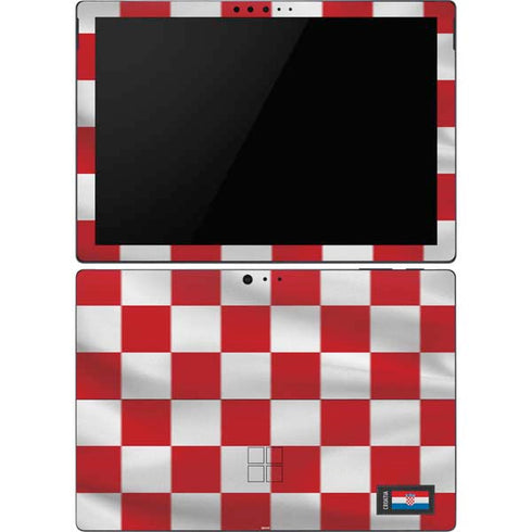 Croatia Soccer Flag Surface Pro 6 Skin