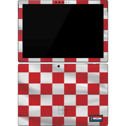 Croatia Soccer Flag Surface Pro 7 Skin