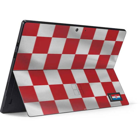 Croatia Soccer Flag Surface Pro 7 Skin