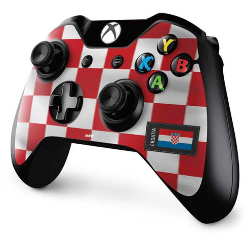 Croatia Soccer Flag Xbox One Controller Skin
