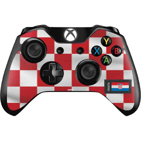 Croatia Soccer Flag Xbox One Controller Skin