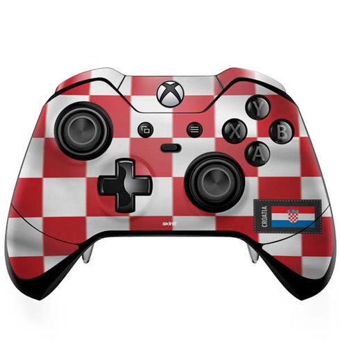 Croatia Soccer Flag Xbox One Elite Controller Skin