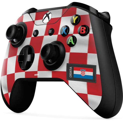 Croatia Soccer Flag Xbox One X Controller Skin