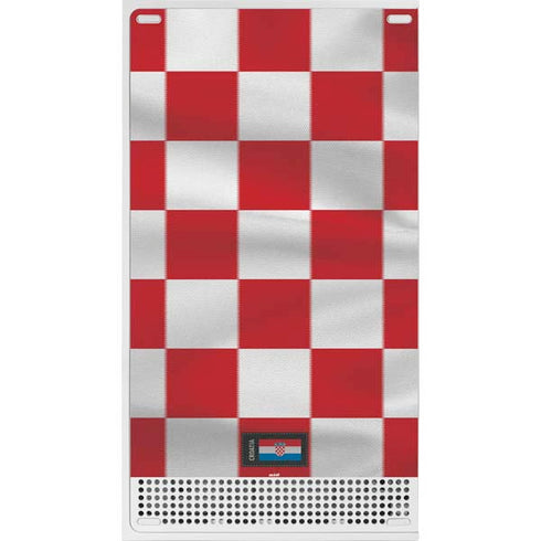 Croatia Soccer Flag Xbox Series S Console Skin