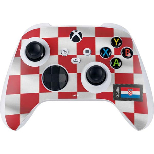 Croatia Soccer Flag Xbox Series S Controller Skin
