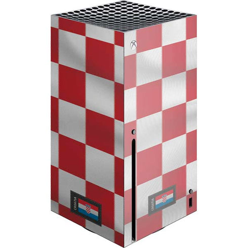 Croatia Soccer Flag Xbox Series X Console Skin