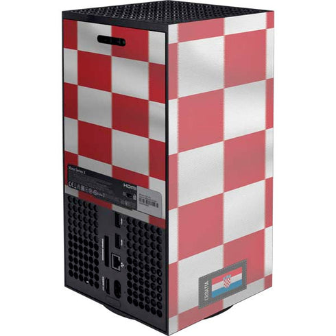 Croatia Soccer Flag Xbox Series X Console Skin