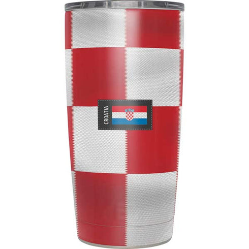 Croatia Soccer Flag Yeti 20oz Tumbler Skin