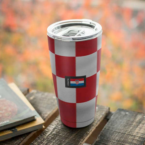 Croatia Soccer Flag Yeti 20oz Tumbler Skin