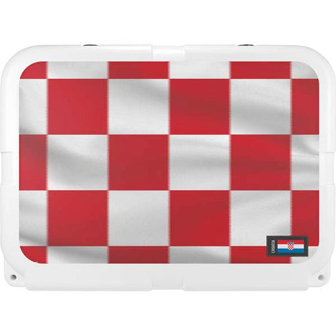 Croatia Soccer Flag YETI Tundra 35 Hard Cooler Skin