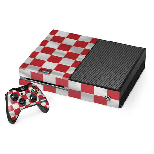 Croatia Soccer Flag Xbox One Console and Controller Bundle Skin