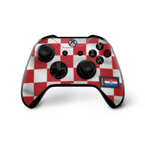 Croatia Soccer Flag Xbox One X Controller Skin