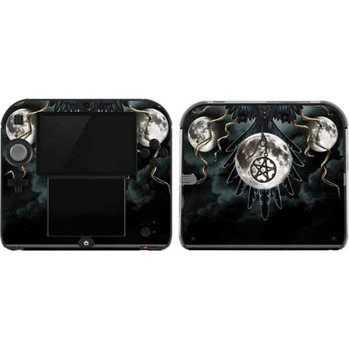 Crow and Moon Phases by Sarah Richter Nintendo 2DS Skin